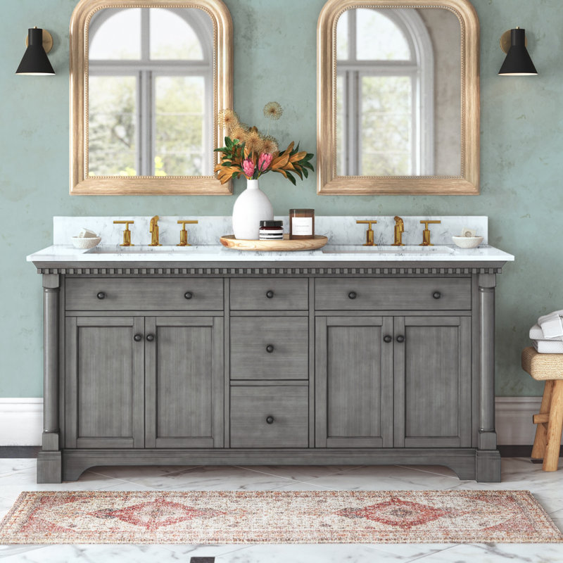 Joss & Main Seadrift 73" Double Bathroom Vanity Set & Reviews Wayfair